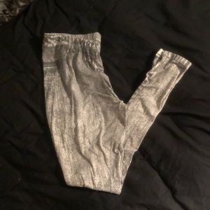 Denim print leggings